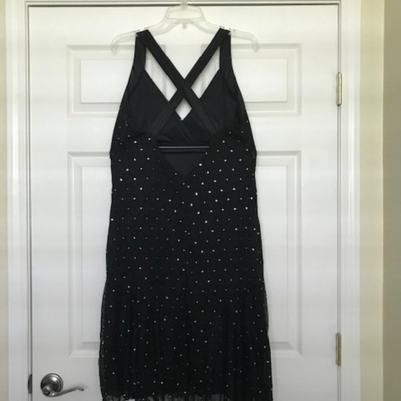 Beautiful Black Rhinestone Dress Size 14  💥  (NWOT) - Picture 2 of 2